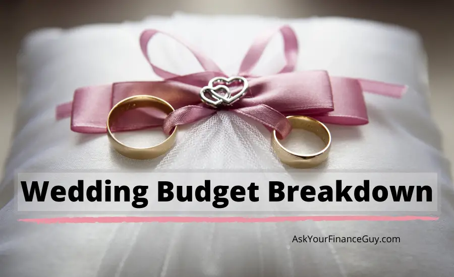average wedding budget breakdown