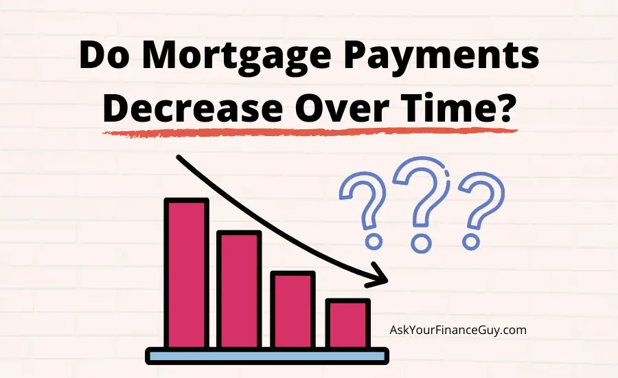 do monthly mortgage payments go down over time
